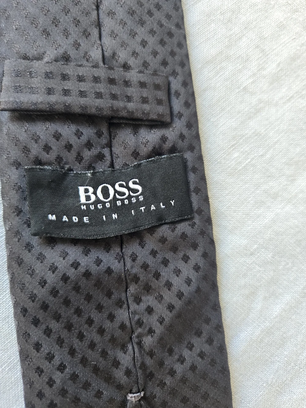 Hugo Boss Black Slim Textured Silk Tie